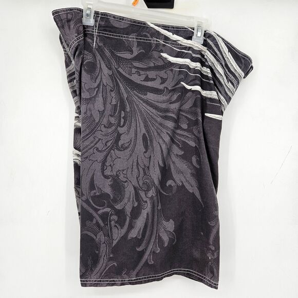 MMA Elite Fight Shorts Mens Extra Large Wrestle Board Shorts Skulls Wings Grunge - Picture 10 of 13